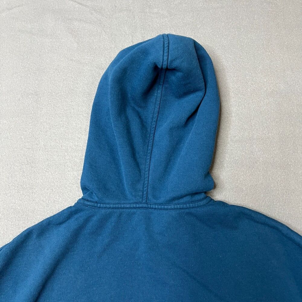 Alo Yoga Accolade Hoodie Womens S Blue Long Sleeve Logo Kangaroo Pocket Pullover - Picture 5 of 9